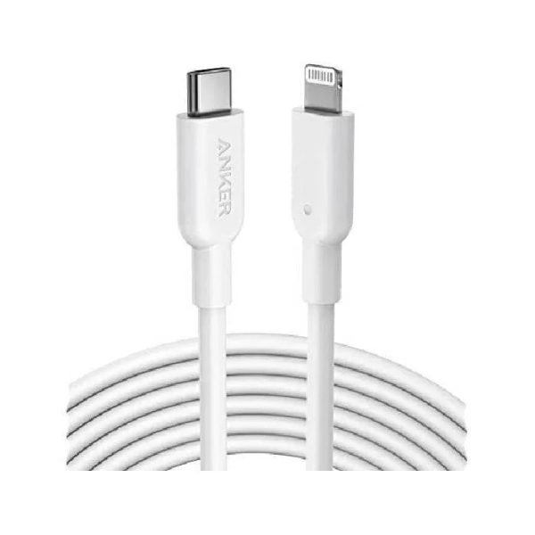 Anker 542 USB-C to Lightning Cable (Bio-Based) (1.8m/6ft) - White - Tashqila