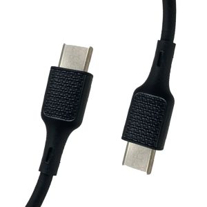 Type C to Type C Cable 1m - Black (2pcs) - Tashqila