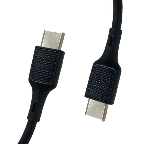 Type C to Type C Cable 1m - Black (2pcs) - Tashqila