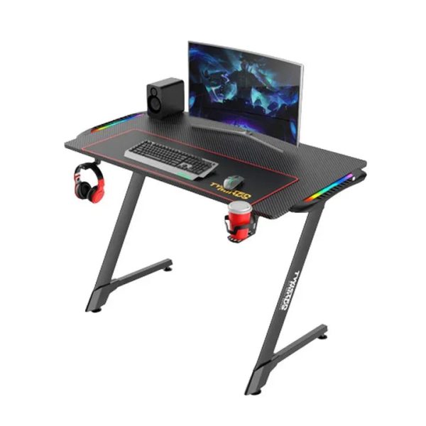 Twisted Minds Z-Shaped RGB Gaming Desk (110*60*75cm) - Tashqila