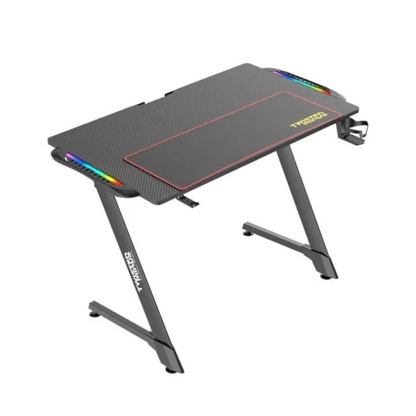 Twisted Minds Z-Shaped RGB Gaming Desk (110*60*75cm) - Tashqila