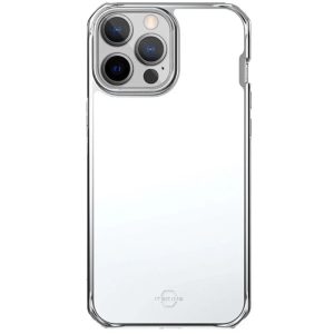 Itskins Hybrid Glass iPhone 13 Pro Max Cover - Silver - Tashqila