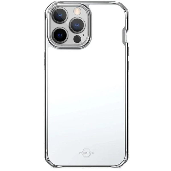 Itskins Hybrid Glass iPhone 13 Pro Max Cover - Silver - Tashqila