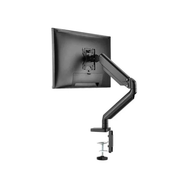 Twisted Minds Single Monitor Aluminum Slim Mechanical Spring Monitor Arm with USB Ports (Fit Screen Size 17""-27"") (Supports Curve Screen) - Tashqila