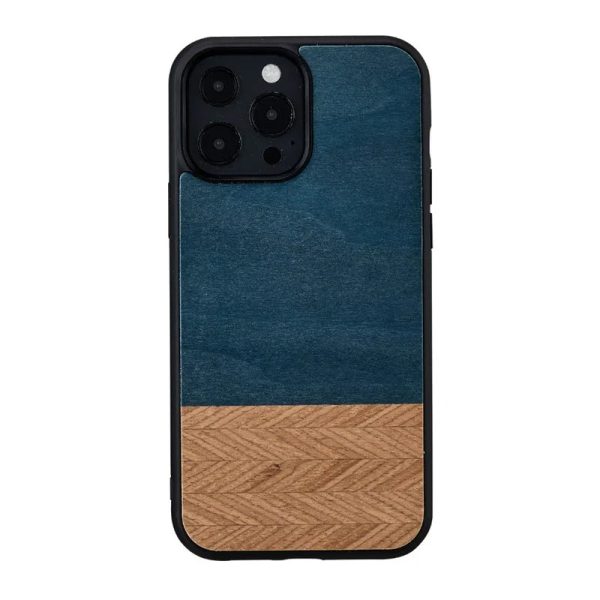 Man & Wood Series Cover For iPhone 13 Pro Max - Denim - Tashqila