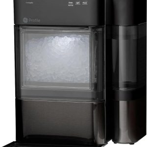 General Electric GE Ice Maker with Side Tank Black - Tashqila