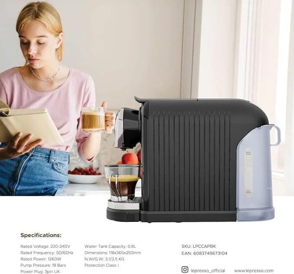 LePresso Nespresso Capsule Coffee Machine - Tashqila