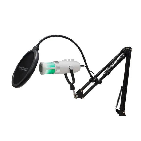 Twisted Minds USB Microphone RGB - White - Tashqila