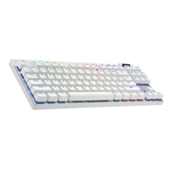 Logitech Pro X TKL Lightspeed Wireless Gaming Keyboard - White - Tashqila