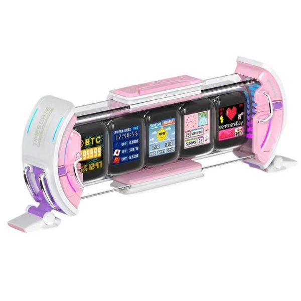 Divoom Times Gate Informative LED Display - Pink - Tashqila