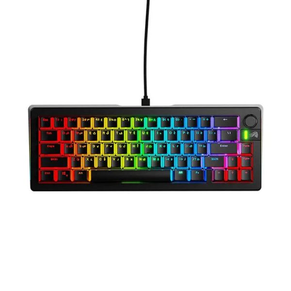 Glorious GMMK 3 65% Prebuilt Wired Mechanical Gaming Keyboard - Black, Arabic - Tashqila