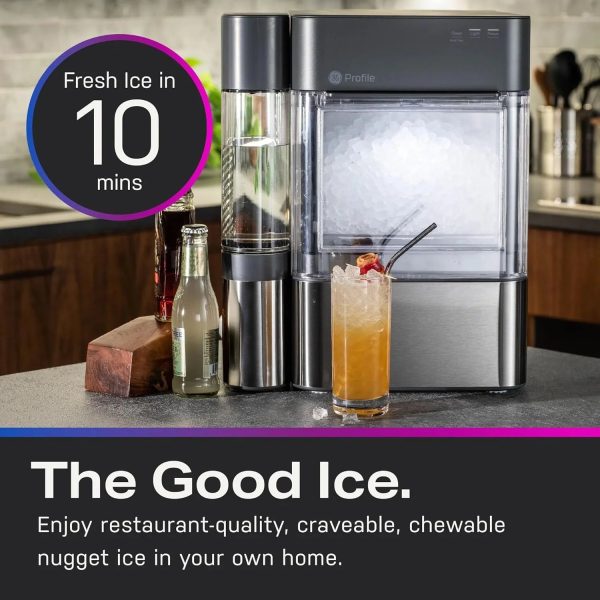 General Electric GE Ice Maker with Side Tank SS - Tashqila