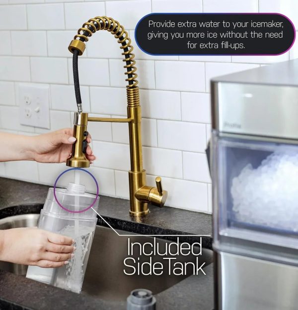 General Electric GE Ice Maker with Side Tank SS - Tashqila