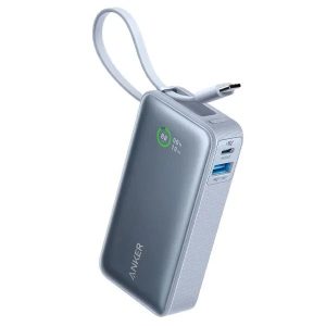 Anker 30W Nano 10000mAh PD Power Bank Built-In USB-C Cable - Blue - Tashqila