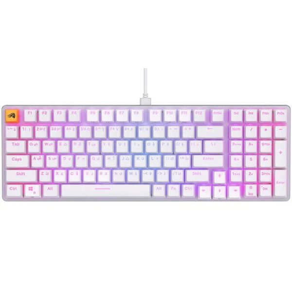 Glorious GMMK2 96% Pre-Built Keyboard - White, Arabic - Tashqila