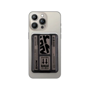 Skinarma Kado Mag-Charge Card Holder With Grip Stand - Gun Metal - Tashqila