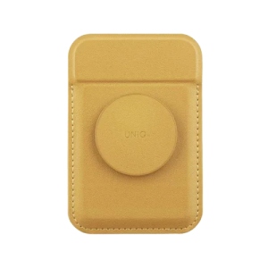 Uniq Flixa Magnetic Card Holder And Pop-Out Grip-Stand - Yellow - Tashqila