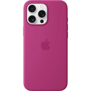 Apple iPhone 16 Pro Max Silicone Case with MagSafe - Fuchsia - Tashqila