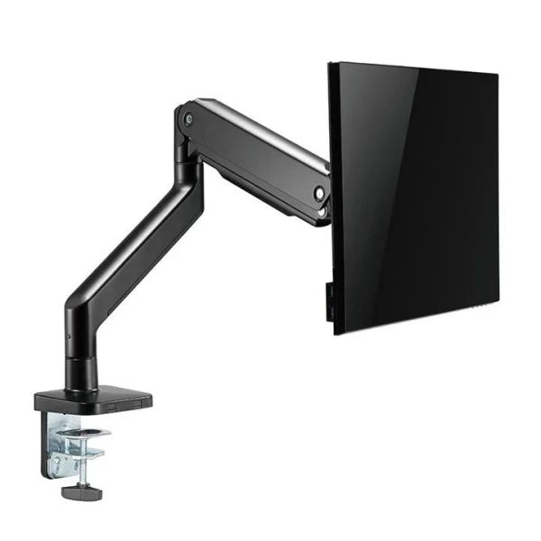 Twisted Minds Single Monitor Mechanical Spring Monitor Arm -Black (Fit Screen Size 17""-45"") - Tashqila