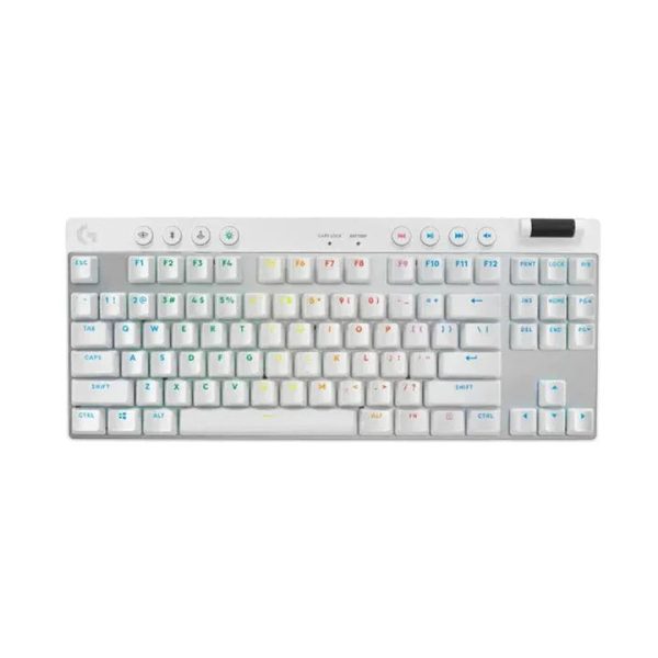 Logitech Pro X TKL Lightspeed Wireless Gaming Keyboard - White - Tashqila