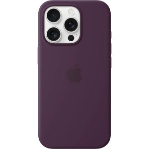 Apple iPhone 16 Pro Silicone Case with MagSafe - Plum - Tashqila