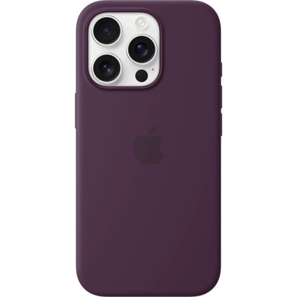 Apple iPhone 16 Pro Silicone Case with MagSafe - Plum - Tashqila