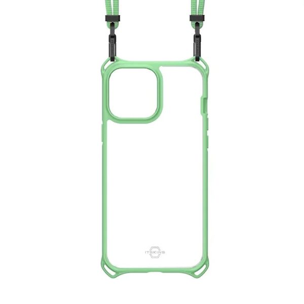 Itskins Hybrid Sling iPhone 13 Pro Max Cover - Light Green - Tashqila