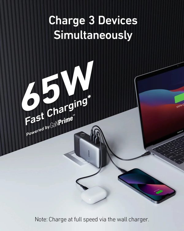 Anker 733 65W Power Bank 10000 GaNPrime -Black - Tashqila