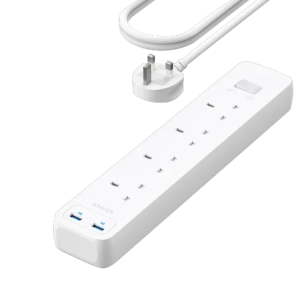 Anker 322 USB Power Strip 4 in 1 -White - Tashqila