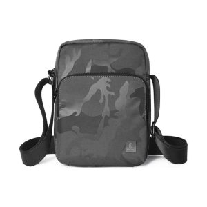 Wiwu Camou Crossbody Backpack With Charging Port - Black - Tashqila