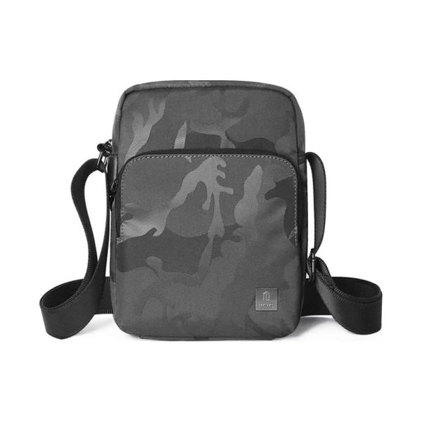 Wiwu Camou Crossbody Backpack With Charging Port - Black - Tashqila