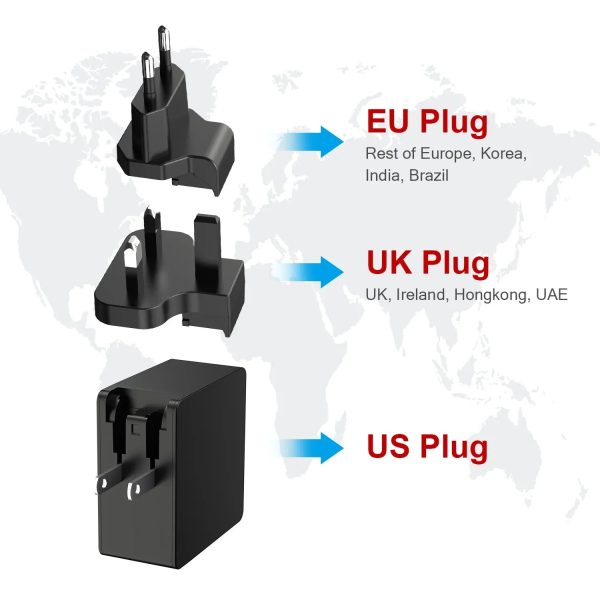 iWalk 36W Travel Adapter Power Delivery & Qc 3.0 Black - Tashqila
