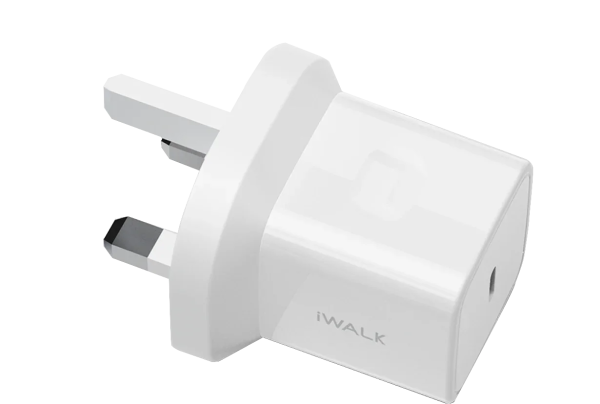 iWalk Leopard 20W Pd Usb-C Travel Charger- White - Tashqila