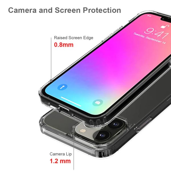 Armor-X Ahn Shockproof Protective Case For iPhone 13 Pro Max - Clear - Tashqila