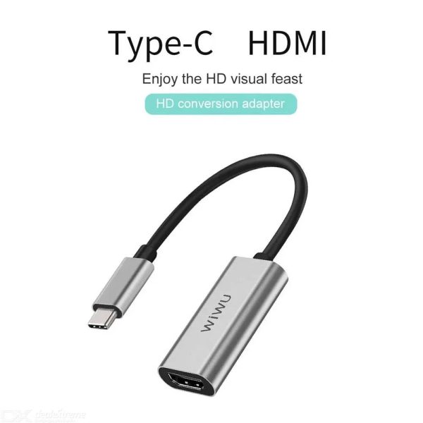 Wiwu Alpha Type-C To HDMI Hub - Gray - Tashqila