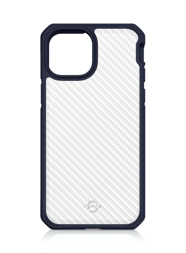 Itskins Hybrid Tek iPhone 13 Pro Max Case - Deep Blue And Transparent - Tashqila