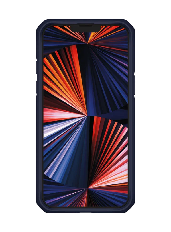 Itskins Hybrid Tek iPhone 13 Pro Max Case - Deep Blue And Transparent - Tashqila