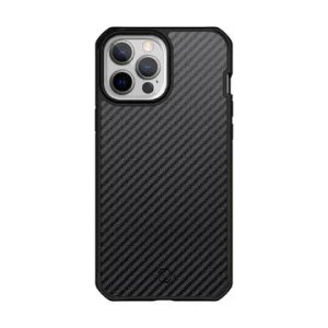 Itskins Hybrid Mag Carbon iPhone 13 Pro Max Series Cover - Black1 - Tashqila