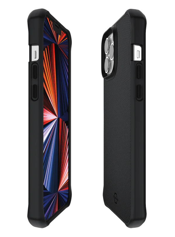 Itskins Hybrid Ballistic iPhone 13 Pro Max Case - Black - Tashqila