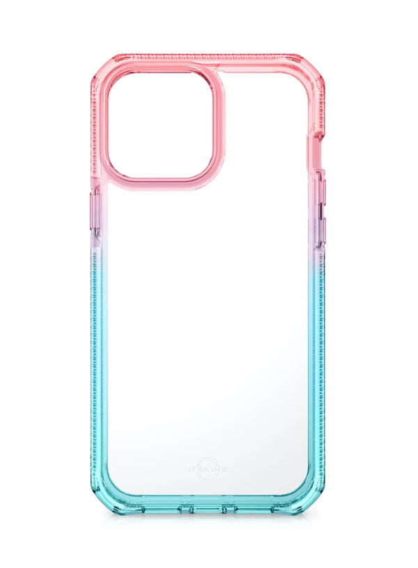 Itskins Supreme Prism iPhone 13 Pro Max Cover - Light Blue And Light Pink - Tashqila