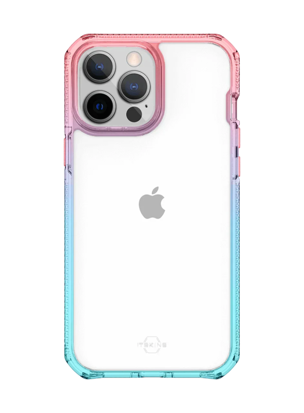 Itskins Supreme Prism iPhone 13 Pro Max Cover - Light Blue And Light Pink - Tashqila