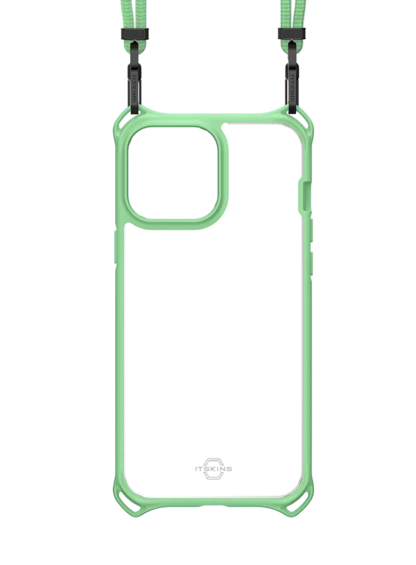 Itskins Hybrid Sling iPhone 13 Pro Cover - Light Green - Tashqila