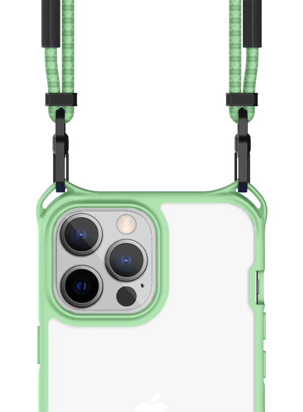 Itskins Hybrid Sling iPhone 13 Pro Cover - Light Green - Tashqila