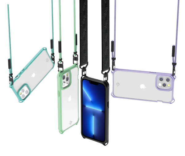 Itskins Hybrid Sling iPhone 13 Pro Cover - Light Green - Tashqila