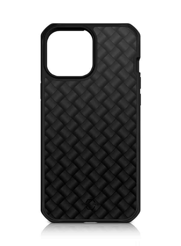 Itskins Hybrid Mag Carbon iPhone 13 Pro Series Cover - Black Shinning 12K Carbon - Tashqila