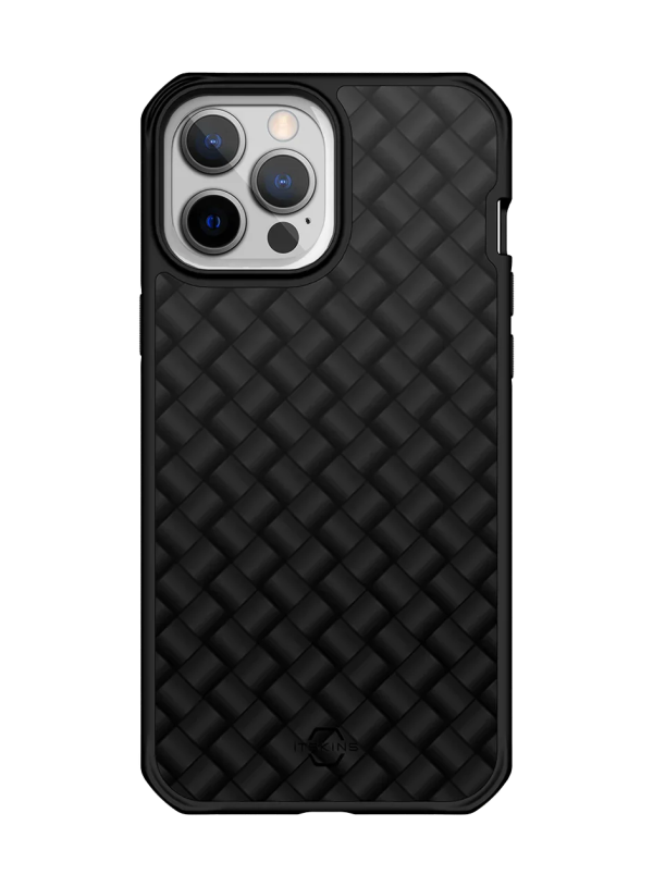 Itskins Hybrid Mag Carbon iPhone 13 Pro Series Cover - Black Shinning 12K Carbon - Tashqila