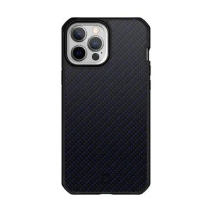 Itskins Hybrid Mag Carbon iPhone 13 Pro Series Cover - Blue Carbon And Blue - Tashqila