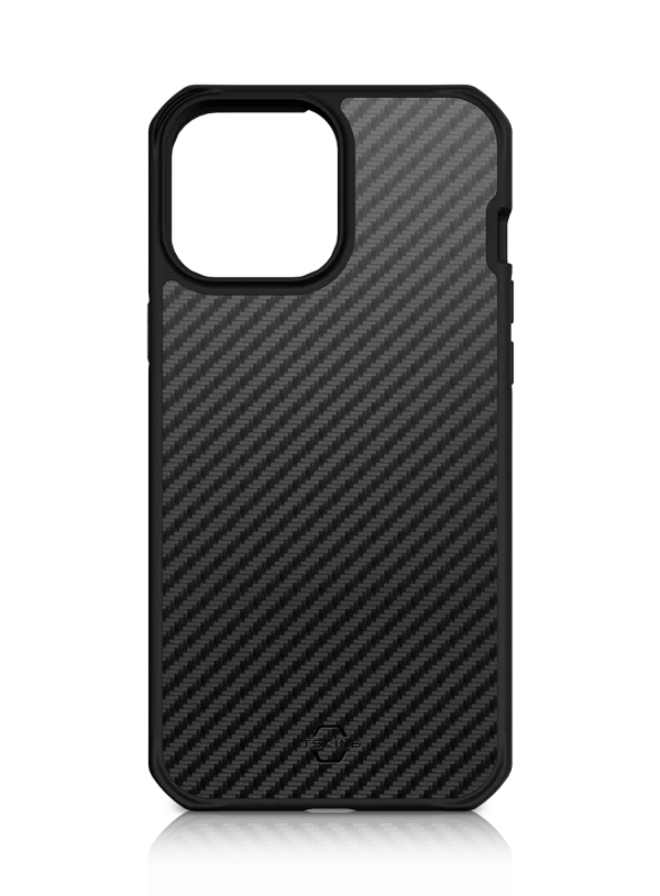 Itskins Hybrid Mag Carbon iPhone 13 Pro Series Cover - Black1 - Tashqila