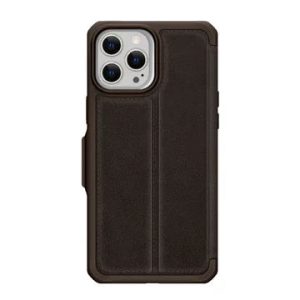 Itskins Hybrid Folio iPhone 13 Pro Cover - Brown With Real Leather - Tashqila