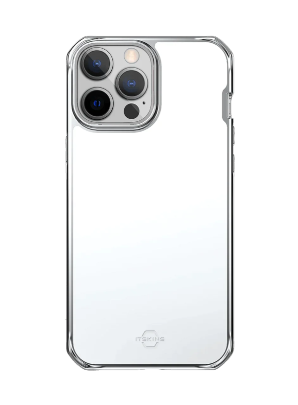 Itskins Hybrid Glass iPhone 13 Pro Cover - Silver - Tashqila